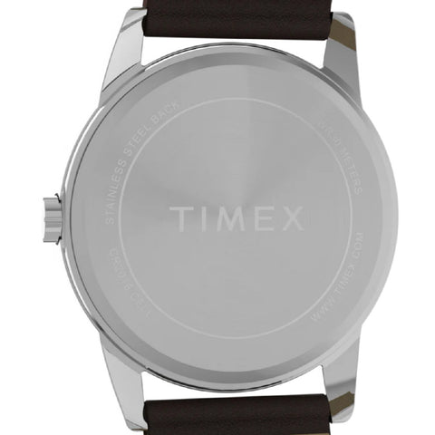 TIMEX TW2Y12600 Easy Reader Classic 1-Year Warranty White Silver Elegant Design Easy-to-Read Dial Stylish Everyday Wear