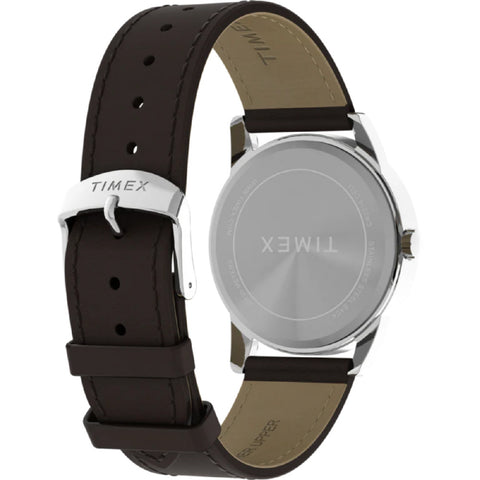 TIMEX TW2Y12600 Easy Reader Classic 1-Year Warranty White Silver Elegant Design Easy-to-Read Dial Stylish Everyday Wear