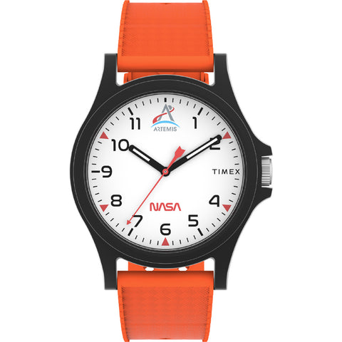 TIMEX TW2Y13000 Watch - NASA Artemis Collection Limited Edition Orange 1-Year Warranty Water Resistant Stylish Design