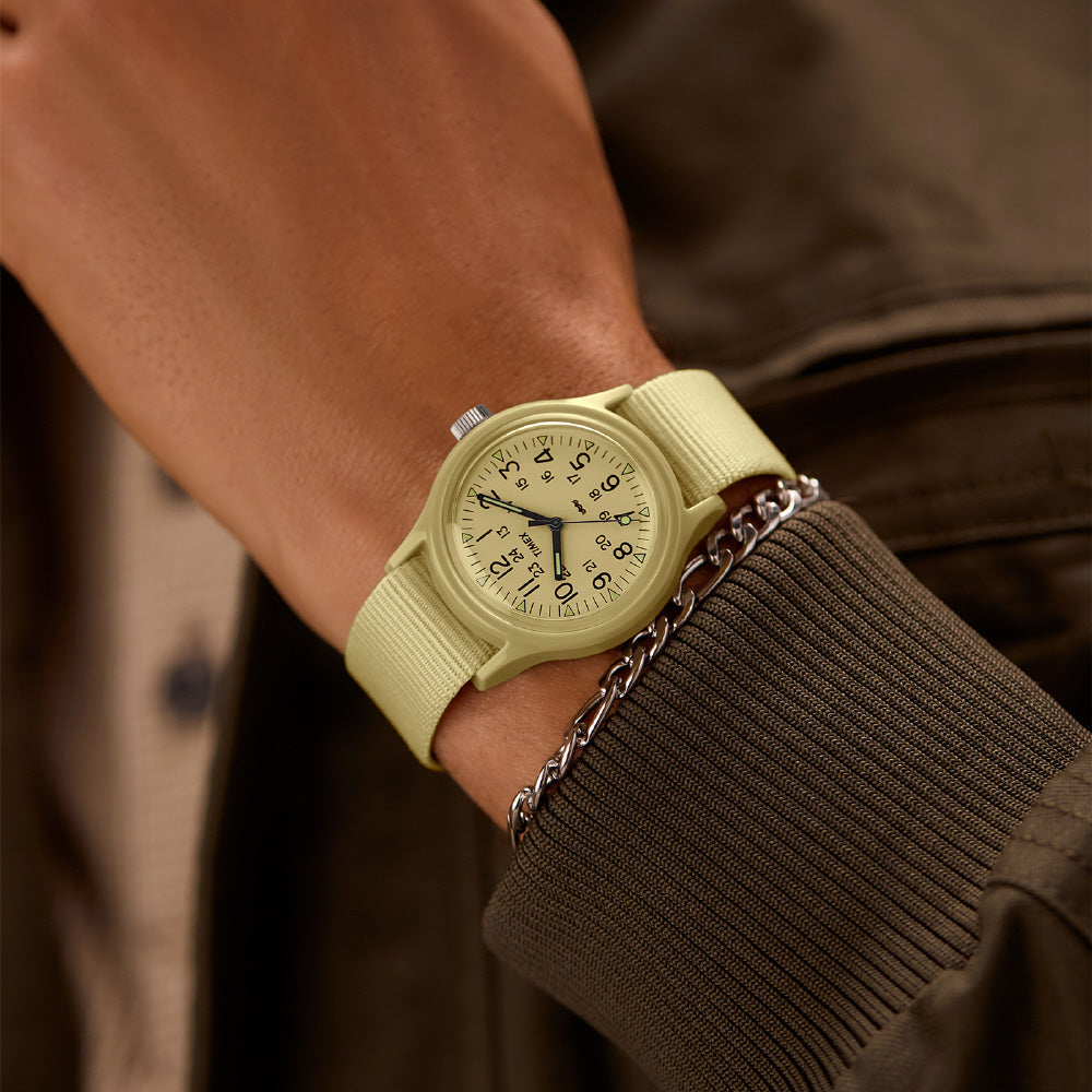 TIMEX TW2Y19800 Watch - Original Camper 1-Year Warranty Beige Durable Water-Resistant Stylish Casual Design (Image 6)