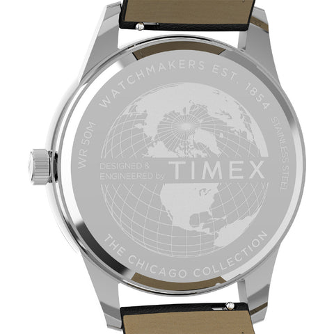 TIMEX TW2Y21600 Watch - "TIMEX Chicago Multi-Function Watch - 1-Year Warranty, Stylish Black Design [Genuine Product]" (Image