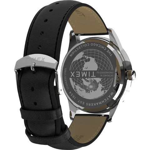 TIMEX TW2Y21600 Watch - "TIMEX Chicago Multi-Function Watch - 1-Year Warranty, Stylish Black Design [Genuine Product]" (Image