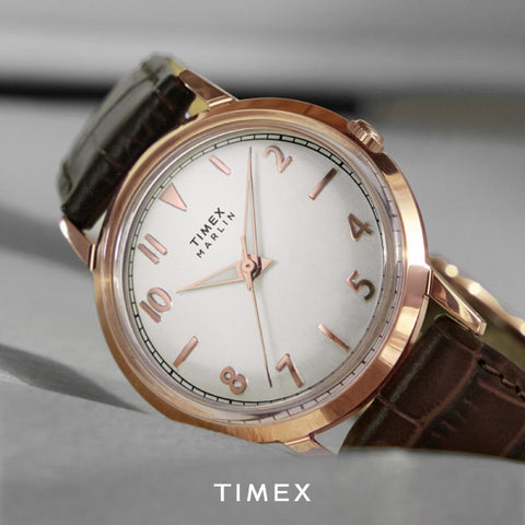 TIMEX TW2Y37700 Marlin 34mm Gold Case Water Resistant Cla | IPPO