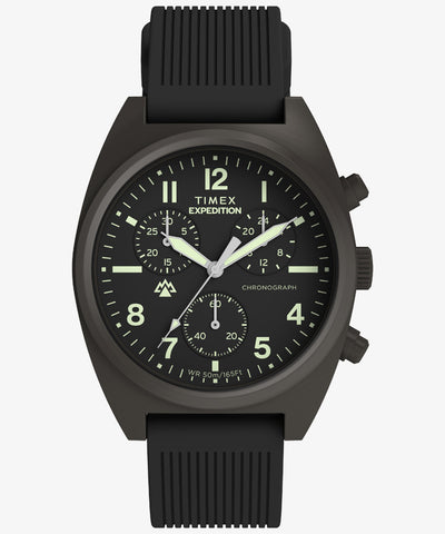 TIMEX TW2Y61000 Expedition Capstone Chrono 1-Year Warranty Black Durable Design Water-Resistant Stylish Look