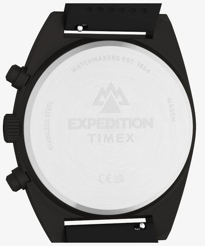 TIMEX TW2Y61000 Expedition Capstone Chrono 1-Year Warranty Black Durable Design Water-Resistant Stylish Look