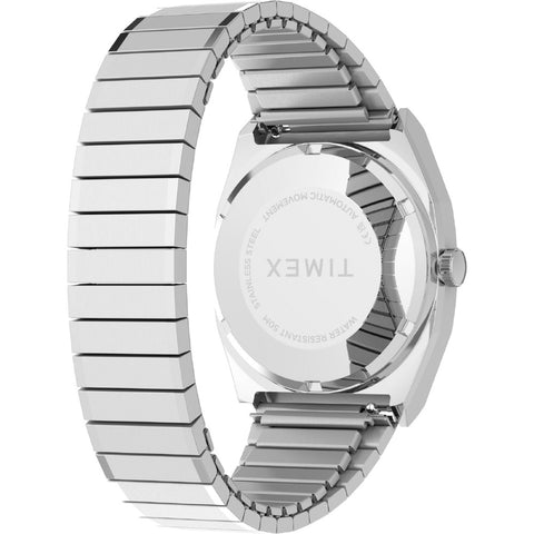 TIMEX TW2Y66700 Watch - 1983 E-Line Automatic Light Blue Stainless Steel Case Water Resistant 1-Year Warranty (Image 4)