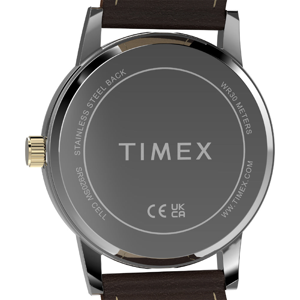 TIMEX TW2Y67600 Watch - Main Street 38mm Green Watch - Water Resistant - Classic Design - 1-Year Warranty (Image 3)