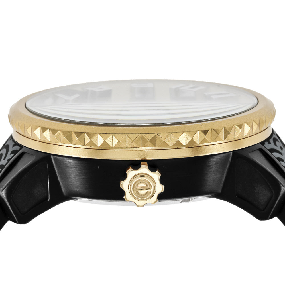 TENDENCE TY143103 Watch - Japan Icon Sharaku Model with 2 Year Warranty Elegant Gold Finish and Unique Artistic Design (Image