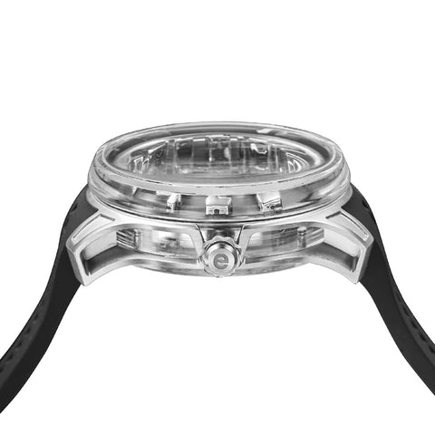 Tendence TY230005 Luxury K9 Tourbillion 2-Year Warranty Black Stylish Design Swiss Movement