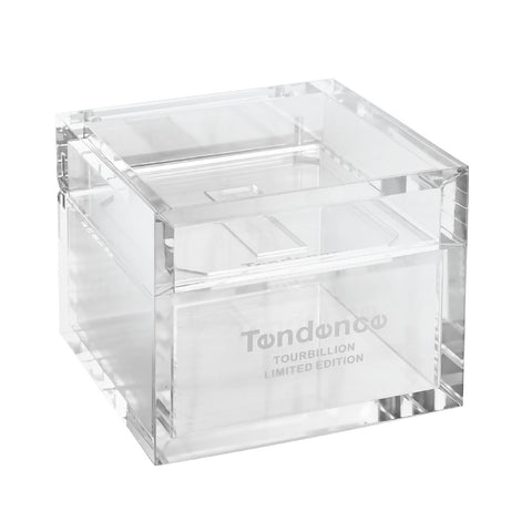 Tendence TY230005 Luxury K9 Tourbillion 2-Year Warranty Black Stylish Design Swiss Movement