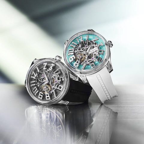 Tendence TY230005 Luxury K9 Tourbillion 2-Year Warranty Black Stylish Design Swiss Movement
