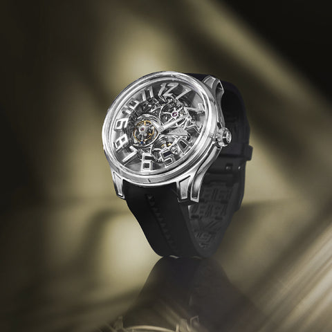 Tendence TY230005 Luxury K9 Tourbillion 2-Year Warranty Black Stylish Design Swiss Movement