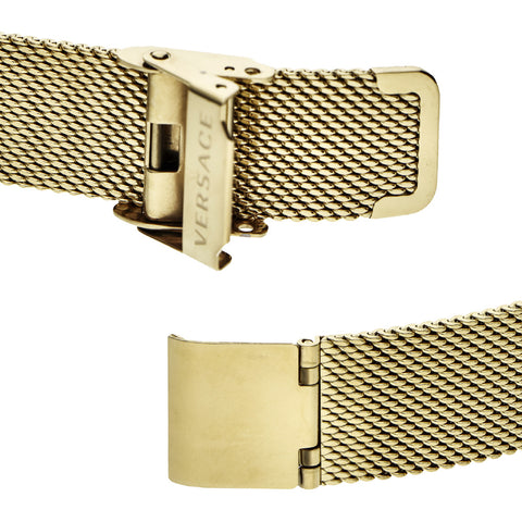 Versace VBP060017 Luxury Gold Watch 2-Year Warranty Elegant Design Swiss Movement