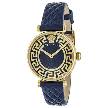 VERSACE VE1CA0223 Watch - Elegant Women's Watch 2-Year Warranty Stylish Blue Dial Durable Stainless Steel
