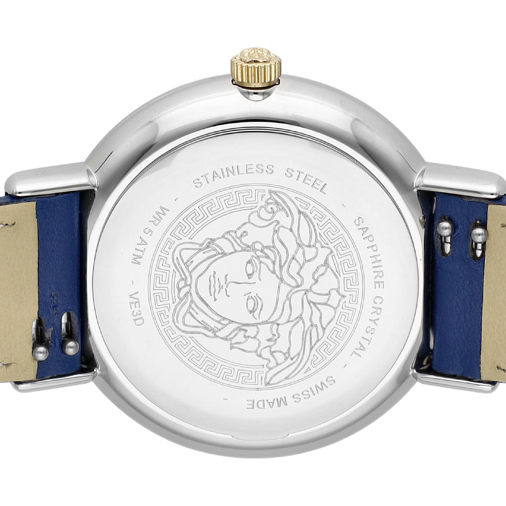 VERSACE VE3D00122 Watch - Greca Chic Blue Watch 2-Year Warranty Stylish Design Water Resistant Luxury Timepiece (Image 5)