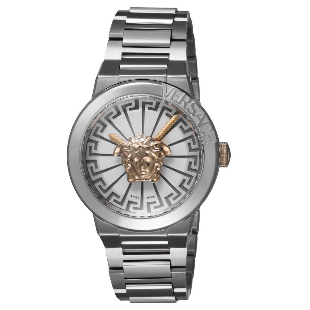 VERSACE VE3F00322 Watch - Medusa Infinite White 2-Year Warranty Luxury Design Water Resistant Stylish Timepiece