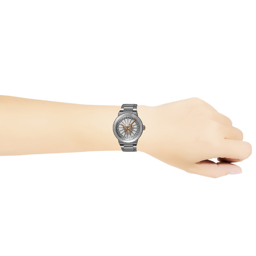 VERSACE VE3F00322 Watch - Medusa Infinite White 2-Year Warranty Luxury Design Water Resistant Stylish Timepiece (Image 6)