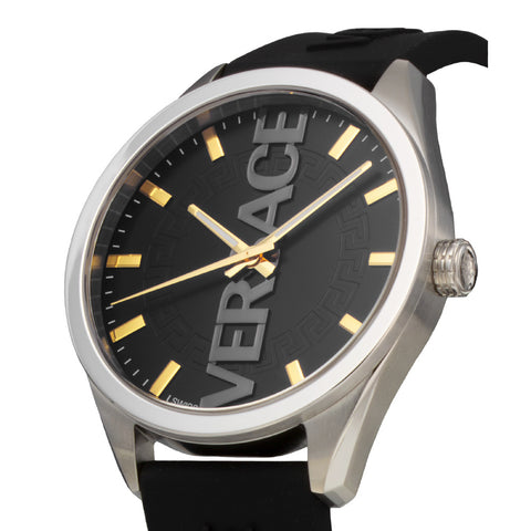 Versace VE3H00723 Luxury Black Watch Water Resistant 2-Year Warranty Stylish Design Durable Materials