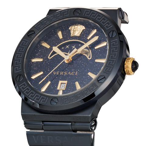 VERSACE VE7G00423 Watch - GRECA LOGO Navy Color 2-Year Warranty Elegant Design Swiss Movement (Image 3)