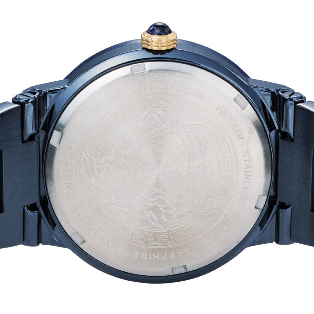 VERSACE VE7G00423 Watch - GRECA LOGO Navy Color 2-Year Warranty Elegant Design Swiss Movement (Image 6)