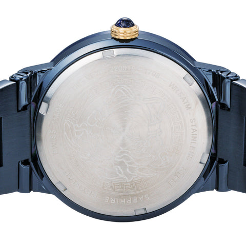 VERSACE VE7G00423 Watch - GRECA LOGO Navy Color 2-Year Warranty Elegant Design Swiss Movement (Image 6)