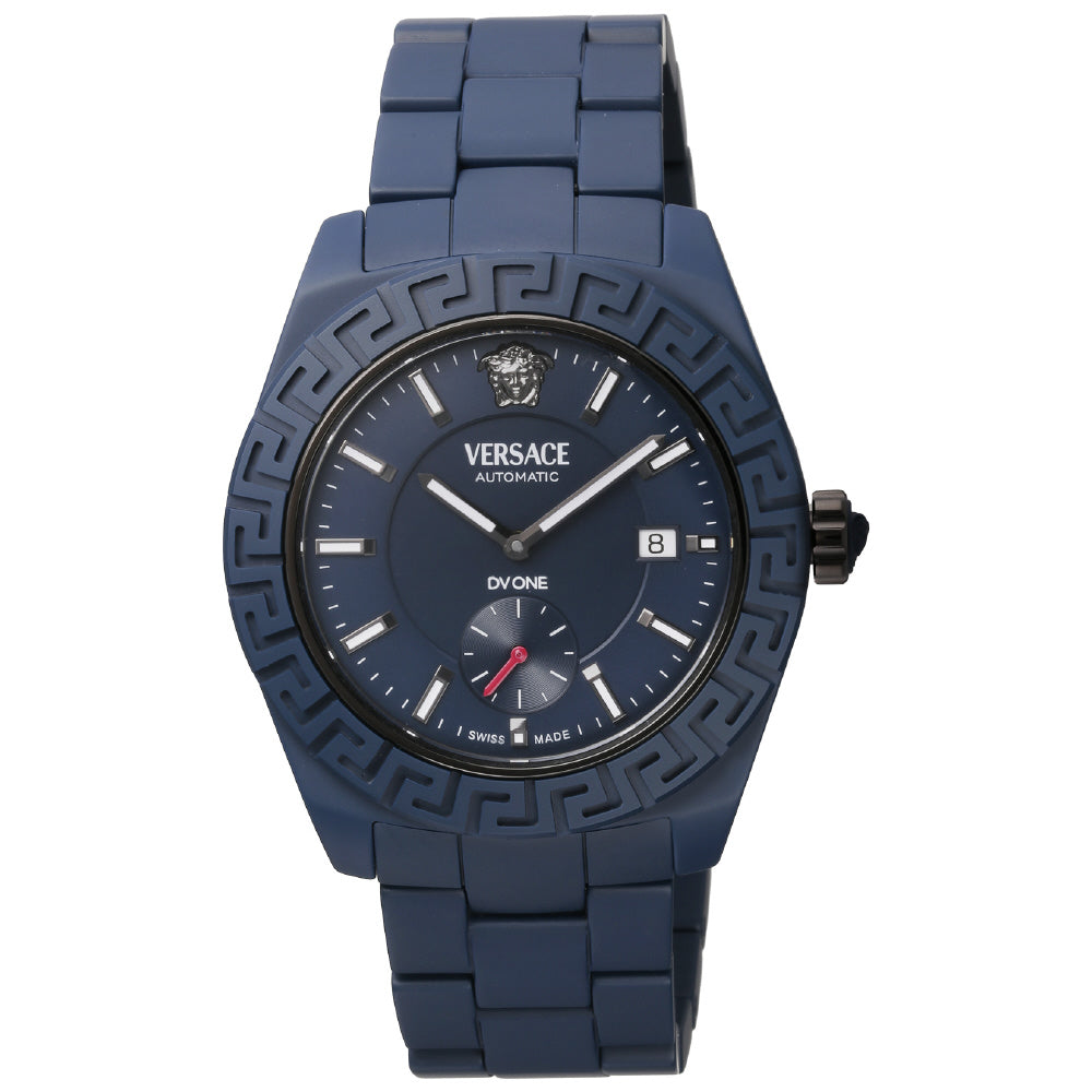 VERSACE VE7K00223 Watch - Luxury Blue Dial Stainless Steel Case 2-Year Warranty Water Resistant Stylish Design