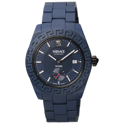 VERSACE VE7K00223 Watch - Luxury Blue Dial Stainless Steel Case 2-Year Warranty Water Resistant Stylish Design
