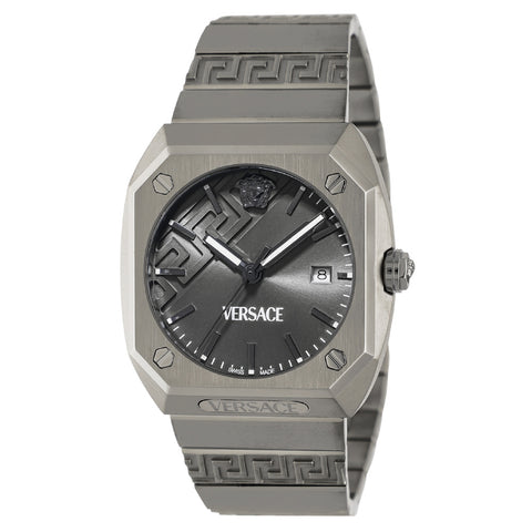 VERSACE VE8F00524 Watch - Antares Gray 2-Year Warranty Luxury Design Water Resistant Stylish Timepiece