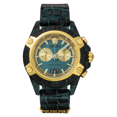 VERSACE VE8P00324 Watch - Icon Active Green 2-Year Warranty Stylish Design Water-Resistant Durable Build