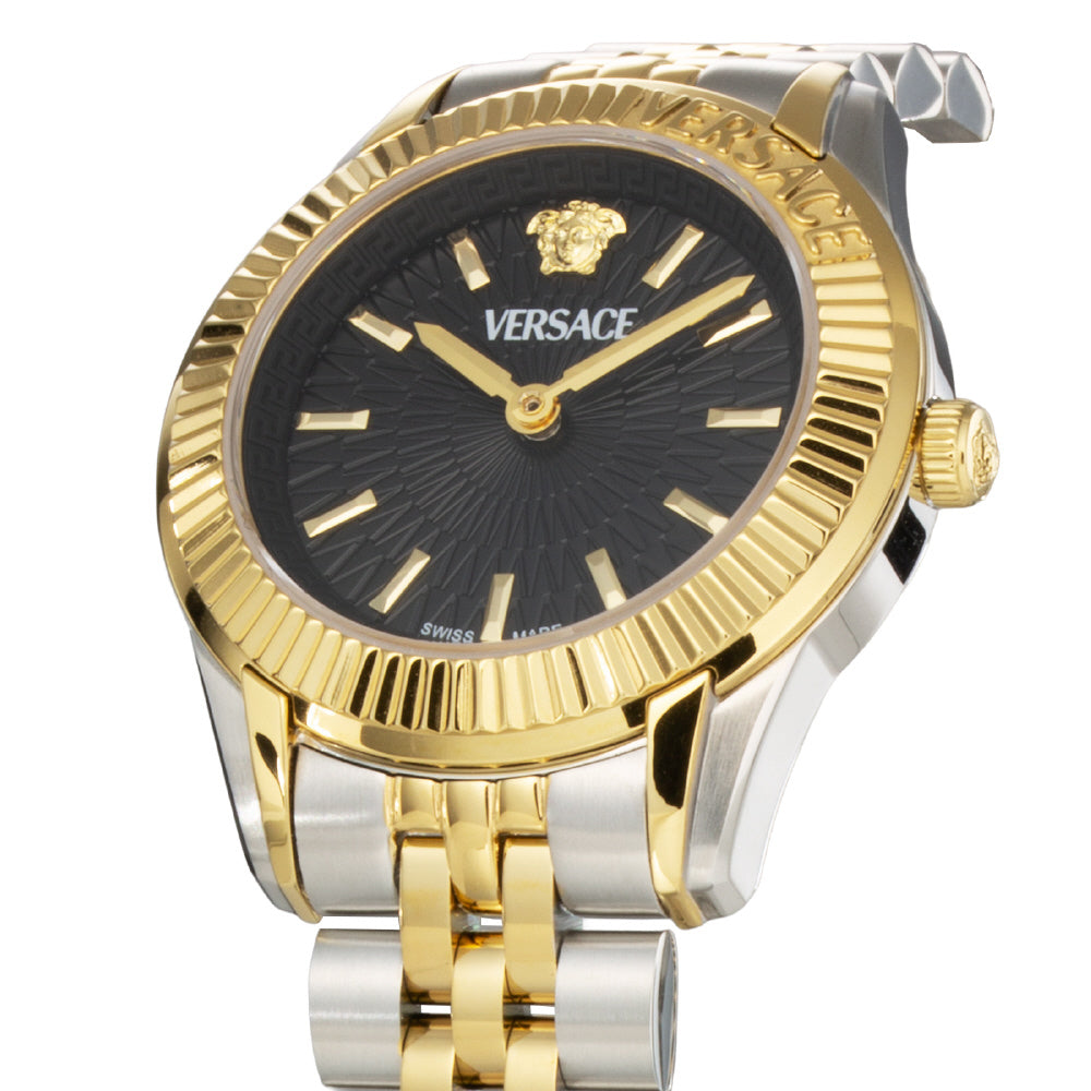 IPPO JAPAN WATCH VE9CA1125 Watch - GRECA TIME 2-Year Warranty Black Stylish Design Water Resistant Durable Construction (Imag