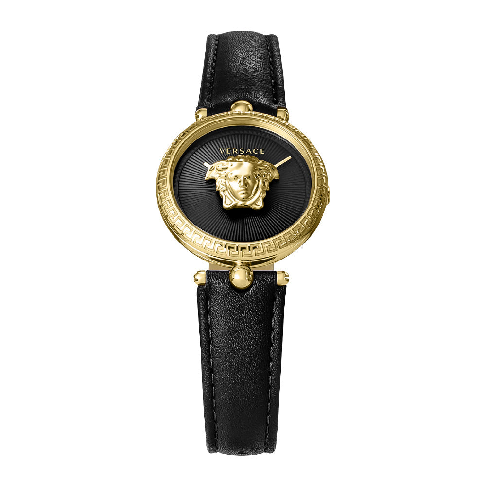 VERSACE VECQ00118 Watch - Palazzo Empire Black Luxury Watch 2-Year Warranty Elegant Design Swiss Movement