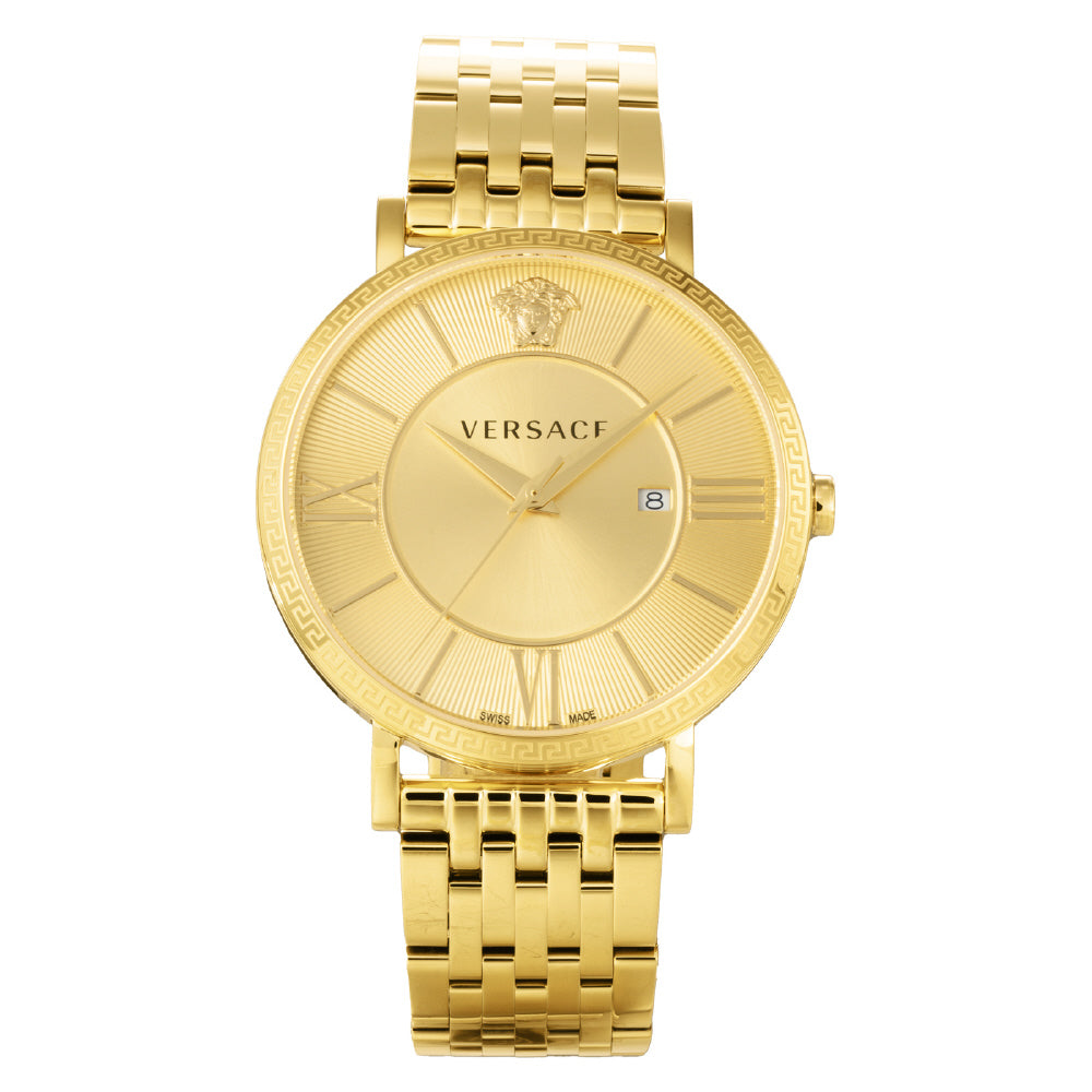 VERSACE VENCA0524 Watch - Gold Luxury Watch Water Resistant 2-Year Warranty Elegant Design