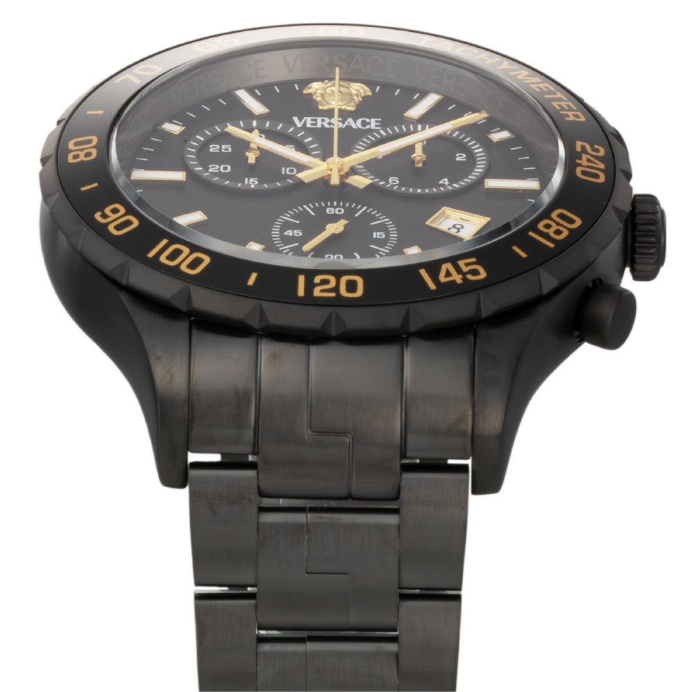 VERSACE VEPCA0624 Watch - Elegant Hellenium Design 2-Year Warranty Black Finish Stylish Timepiece (Image 3)
