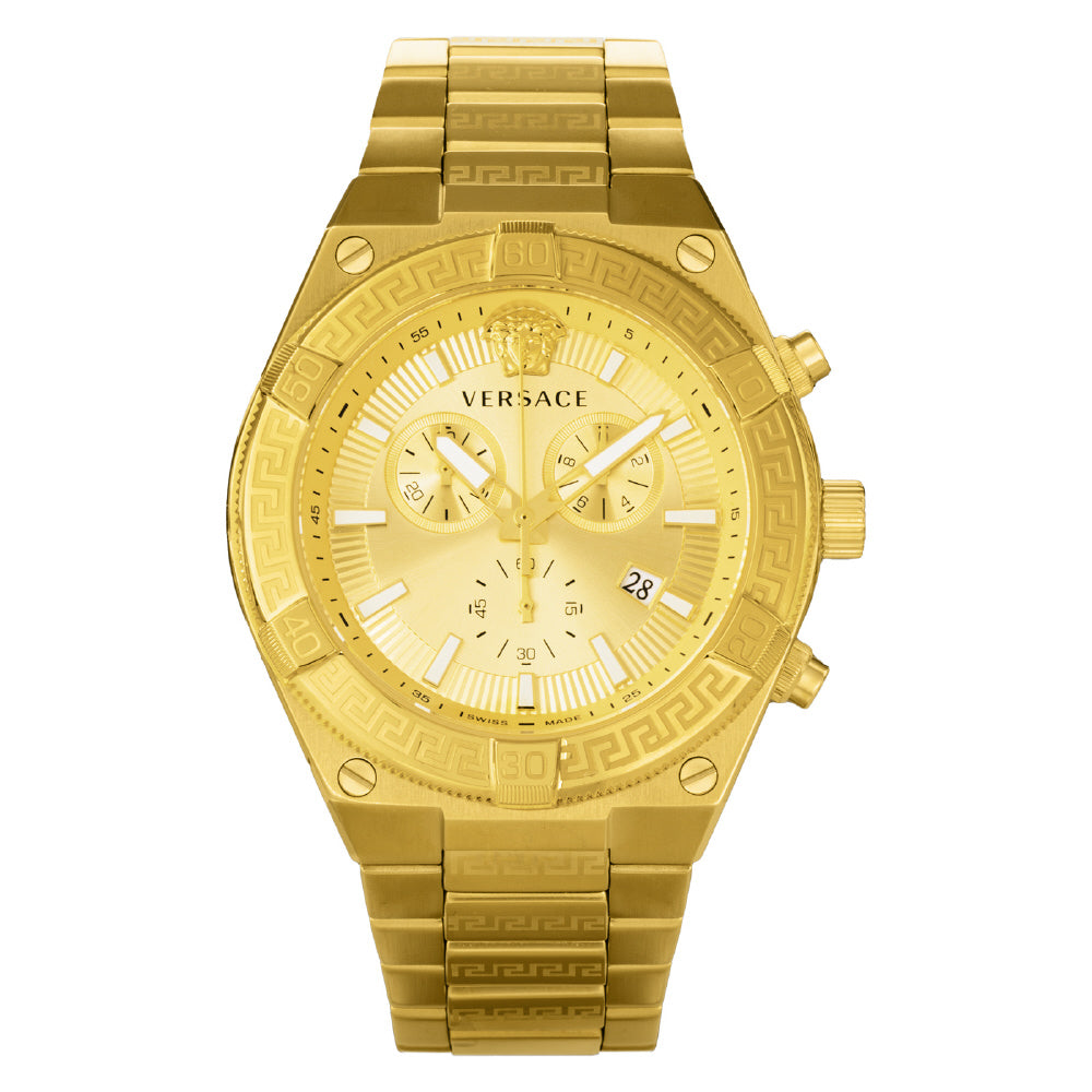 IPPO JAPAN WATCH VESO01424 Watch - Sporty Greca 2-Year Warranty Gold Stylish Design Durable Construction Water-Resistant