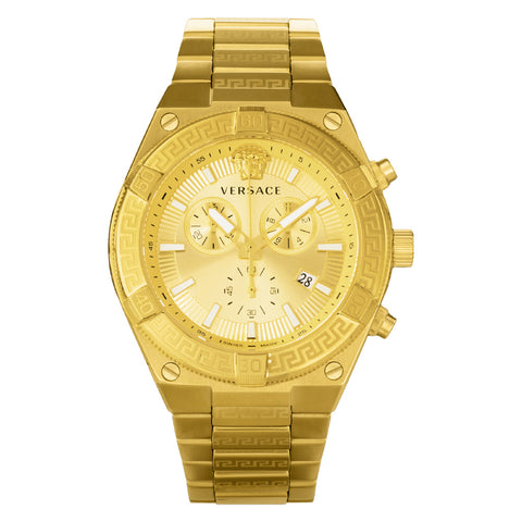 IPPO JAPAN WATCH VESO01424 Watch - Sporty Greca 2-Year Warranty Gold Stylish Design Durable Construction Water-Resistant