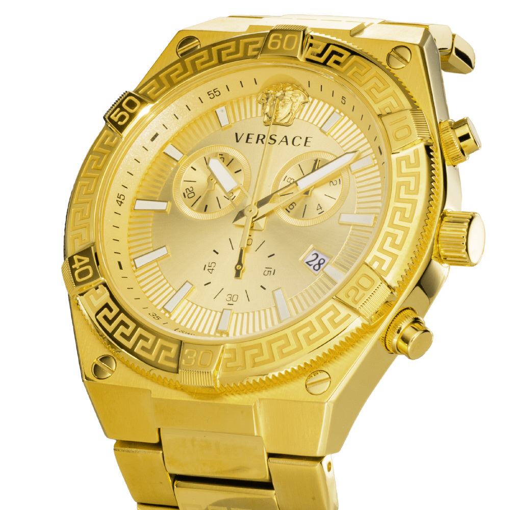IPPO JAPAN WATCH VESO01424 Watch - Sporty Greca 2-Year Warranty Gold Stylish Design Durable Construction Water-Resistant (Ima