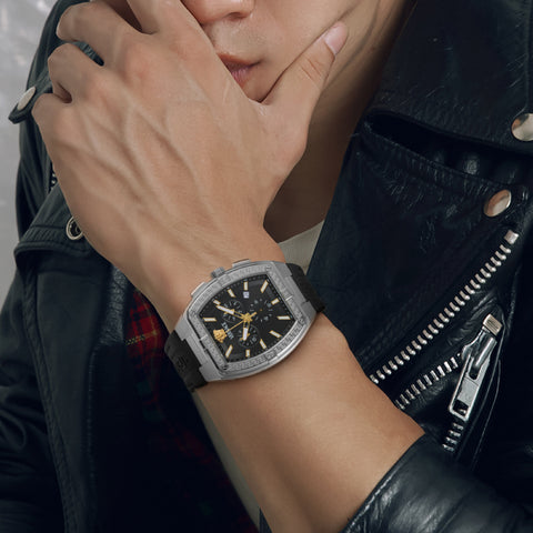 VERSACE VESP00124 Watch - Sporty Tonneau Greca Design 2-Year Warranty Black Color Stylish and Durable Timepiece (Image 9)