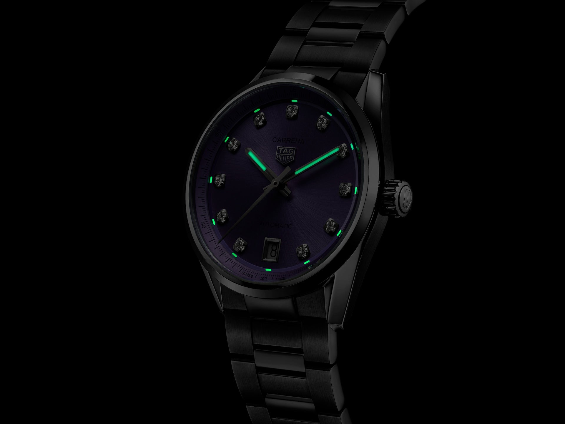 TAG Heuer WBN2319.BA0001 Watch - Automatic Movement Stainless Steel Case Sapphire Crystal Water Resistant 300m (Image 4)