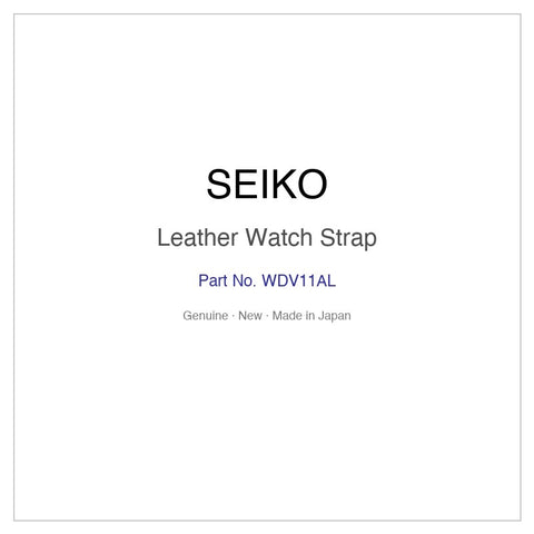 SEIKO WDV11AL Leather Watch Strap for SZLJ181 and More Models
