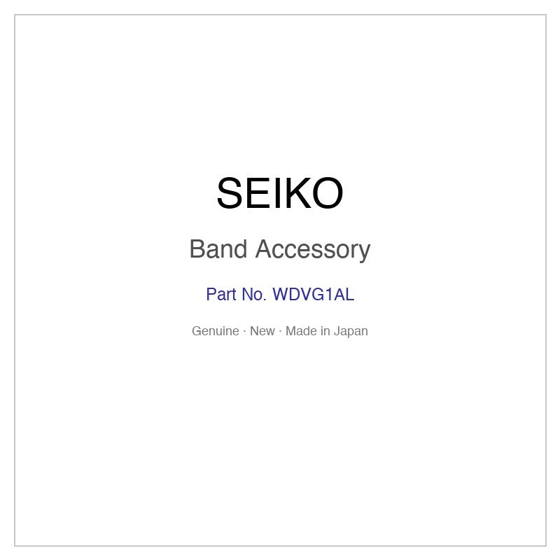 SEIKO WDVG1AL Band Accessory for SZER063 and More Models