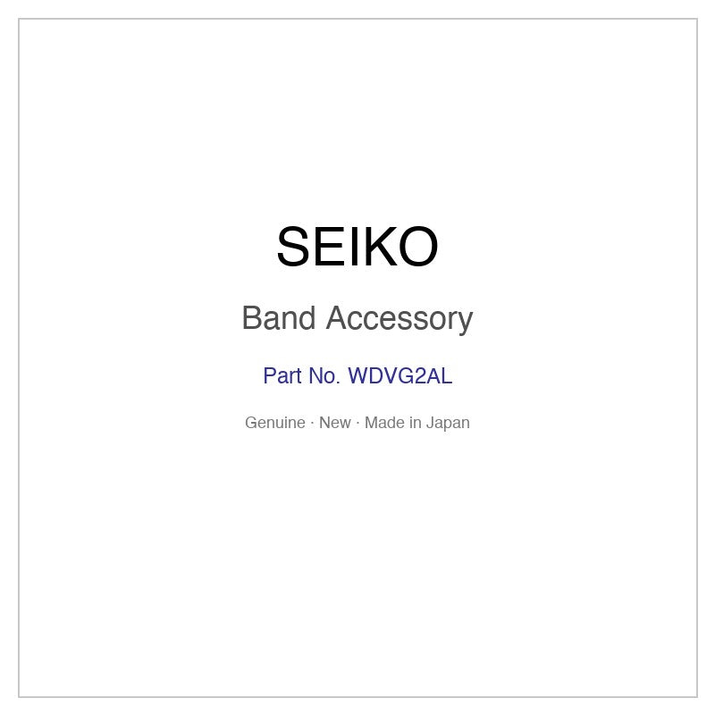 SEIKO WDVG2AL Band Accessory for SZER063 and More Models