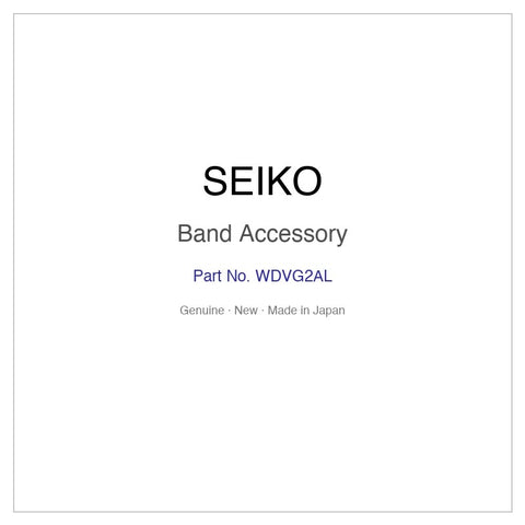 SEIKO WDVG2AL Band Accessory for SZER063 and More Models