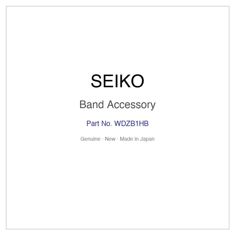 SEIKO WDZB1HB Band Accessory for SVBR03F and More Models