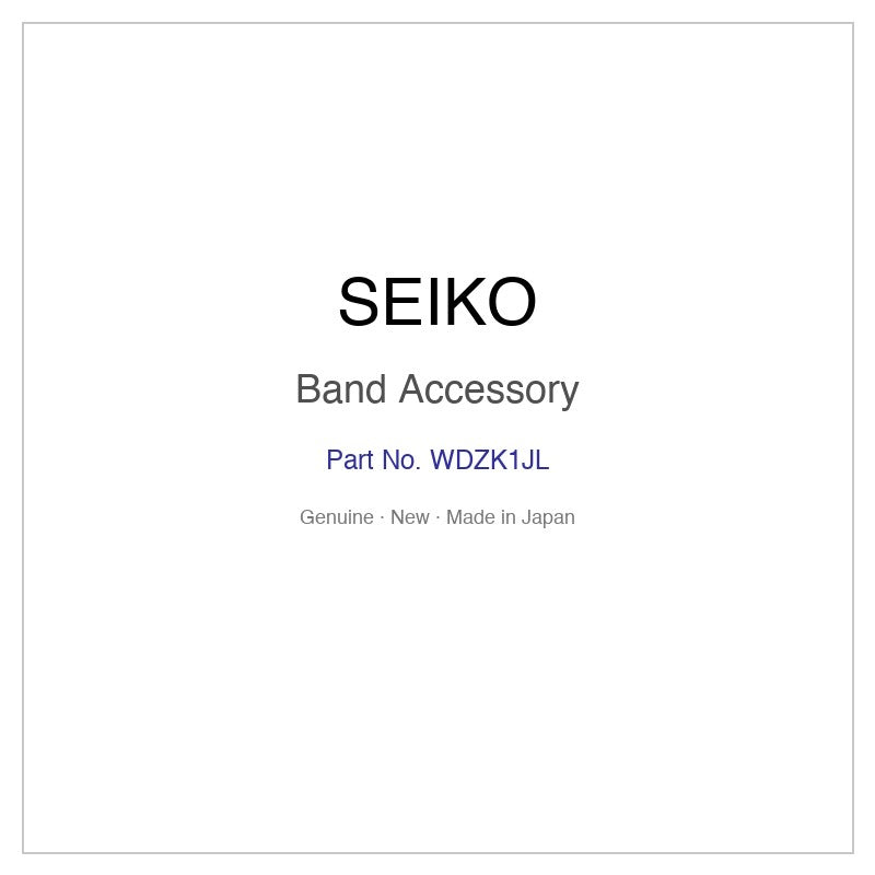 SEIKO WDZK1JL Band Accessory for SZSF009 and More Models