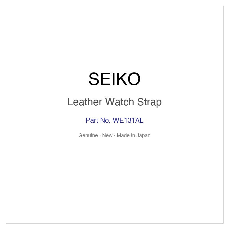 SEIKO WE131AL Leather Watch Strap for SZSB030 and More Models