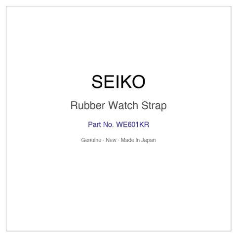 SEIKO WE601KR Rubber Watch Strap for SZEL014 and More Models