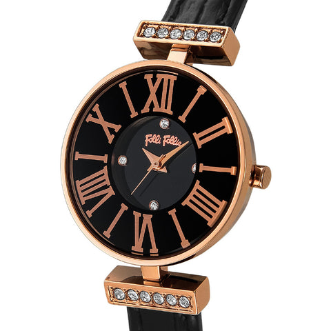 WF13B014SSKBK Dynasty Stylish Design Water Resistant Stainless Steel Band Quartz Movement