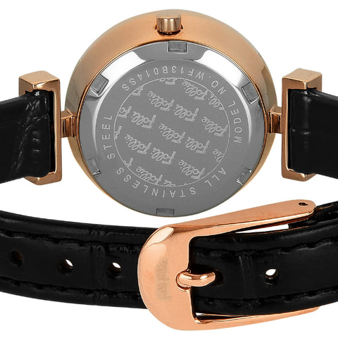 WF13B014SSKBK Dynasty Stylish Design Water Resistant Stainless Steel Band Quartz Movement
