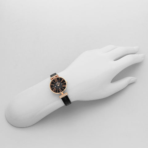 WF13B014SSKBK Dynasty Stylish Design Water Resistant Stainless Steel Band Quartz Movement