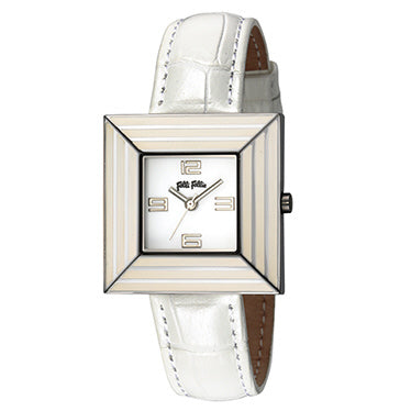 FOLLI FOLLIE WF5T089SPWWH Stylish Design Elegant Quartz Movement Water Resistant Adjustable Strap